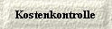  Kostenkontrolle 