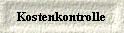  Kostenkontrolle 