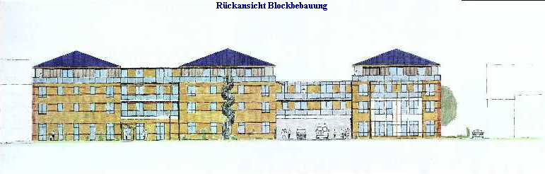 Rückansicht Blockbebauung