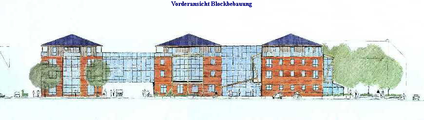Vorderansicht Blockbebauung